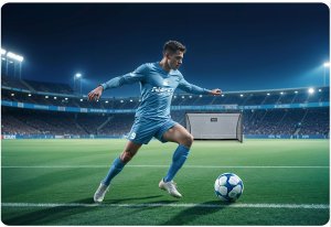 Bramka do piłki nożnej 300 x 200 x 90 cm NS-497 czarna 9