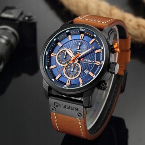 ZEGAREK MĘSKI CURREN KLASYCZNY ELEGANCKI CHRONOGRAF DATOWNIK 6 KOLORÓW 1