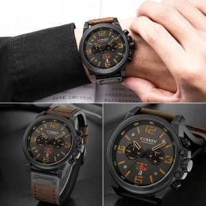 ZEGAREK MĘSKI CURREN KLASYCZNY ELEGANCKI CHRONOGRAF DATOWNIK 6 KOLORÓW 12