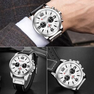 ZEGAREK MĘSKI CURREN KLASYCZNY ELEGANCKI CHRONOGRAF DATOWNIK 6 KOLORÓW 2