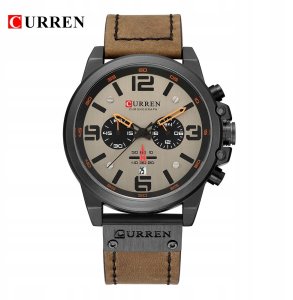 ZEGAREK MĘSKI CURREN KLASYCZNY ELEGANCKI CHRONOGRAF DATOWNIK 6 KOLORÓW 9