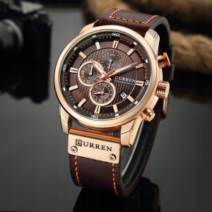 Zegarek Curren ZEGAREK MĘSKI CURREN KLASYCZNY ELEGANCKI CHRONOGRAF DATOWNIK 6 KOLORÓW 12