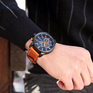 Zegarek Curren ZEGAREK MĘSKI CURREN KLASYCZNY ELEGANCKI CHRONOGRAF DATOWNIK 6 KOLORÓW 4