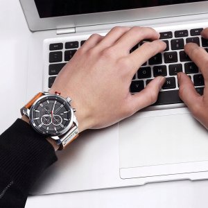 Zegarek Curren ZEGAREK MĘSKI CURREN KLASYCZNY ELEGANCKI CHRONOGRAF DATOWNIK 6 KOLORÓW 7