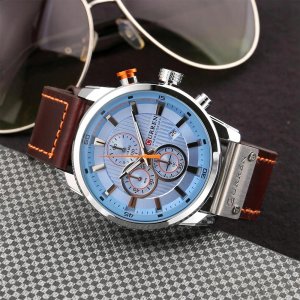 Zegarek Curren ZEGAREK MĘSKI CURREN KLASYCZNY ELEGANCKI CHRONOGRAF DATOWNIK 6 KOLORÓW 8