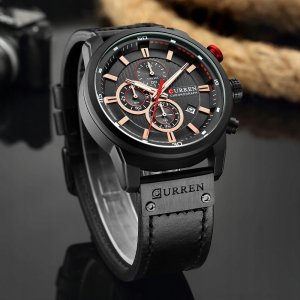 Zegarek Curren ZEGAREK MĘSKI CURREN KLASYCZNY ELEGANCKI CHRONOGRAF DATOWNIK 6 KOLORÓW 10