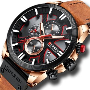ZEGAREK MĘSKI CURREN KLASYCZNY ELEGANCKI CHRONOGRAF DATOWNIK 5 KOLORÓW 1