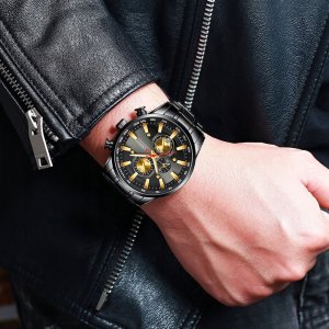 ZEGAREK MĘSKI CURREN KLASYCZNY ELEGANCKI CHRONOGRAF DATOWNIK 6 KOLORÓW 12