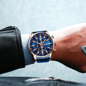 ZEGAREK MĘSKI CURREN KLASYCZNY ELEGANCKI CHRONOGRAF DATOWNIK 6 KOLORÓW 4