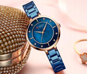 ZEGAREK DAMSKI CURREN MODNY STYLOWY KLASYCZNY DATOWNIK 4 KOLORY + PUDEŁKO 12