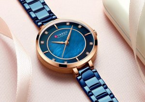 ZEGAREK DAMSKI CURREN MODNY STYLOWY KLASYCZNY DATOWNIK 4 KOLORY + PUDEŁKO 13