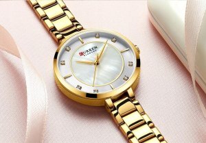 ZEGAREK DAMSKI CURREN MODNY STYLOWY KLASYCZNY DATOWNIK 4 KOLORY + PUDEŁKO 4