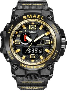 ZEGAREK MĘSKI WOJSKOWY MILITARNY SPORTOWY WODOODPORNY DATA ALARM + PUDEŁKO 1