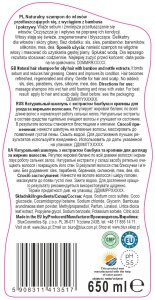Naturalny szampon do włosów przetłuszczających się 650ml 2