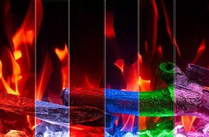 Aflamo Unique PRO 160 cm, Kominek elektryczny LED do zabudowy 8