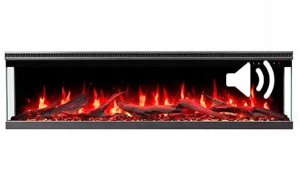 Aflamo Unique PRO 140 cm, Kominek elektryczny LED do zabudowy 9