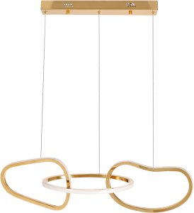 CANDELLUX ANNELI lampa wisząca francuskie złoto 30W LED 3000K maskownica biała 33-35639 1