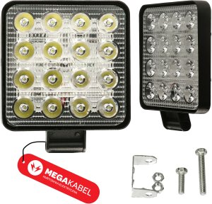 Lampa robocza 48W 4800lm zimna barwa 12-24V OFFROAD CX-34 MEGAKABEL 2