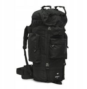 PLECAK WOJSKOWY TREKKINGOWY NILS EAGLE MILITARNY 70L CZARNY SPORTOWY 1