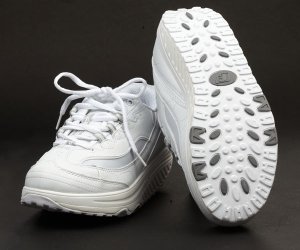 Fitness King Buty sportowe z podeszwą kołyskową Fit Walk balansujące rozmiar 39 białe 2