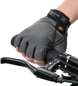 Rękawiczki rowerowe Meteor MX10 XL czarny/szary Uniwersalny 5