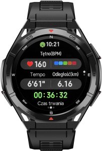 Smartwatch Rubicon SMARTWATCH z GPS męski na bransolecie czarny 12