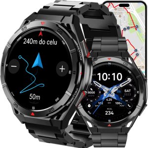 Smartwatch Rubicon SMARTWATCH z GPS męski na bransolecie czarny 2