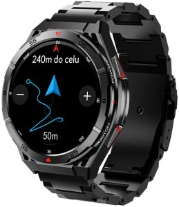 Smartwatch Rubicon SMARTWATCH z GPS męski na bransolecie czarny 3
