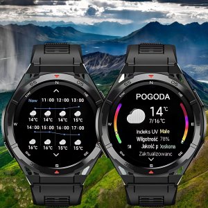 Smartwatch Rubicon SMARTWATCH z GPS męski na bransolecie czarny 4