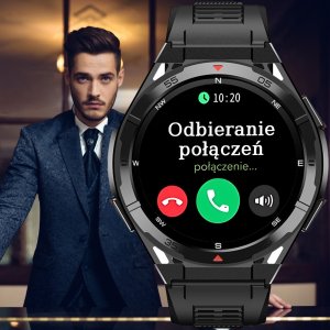 Smartwatch Rubicon SMARTWATCH z GPS męski na bransolecie czarny 5