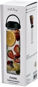 Szklana butelka na wodę 540 ml Fuori zielona 4
