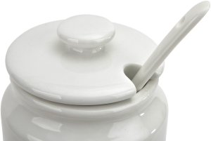 Cukierniczka porcelanowa 180 ml z łyżką i pokrywką 3