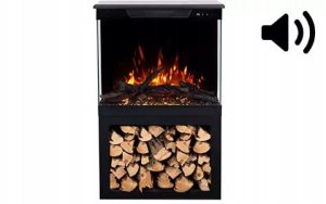 Aflamo Wkład TOWER + STOJAK 76, wkład elektryczny LED AFLAMO PLUS z DŹWIĘKIEM 13