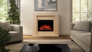 Aflamo Kominek elektryczny SUND 3D Dąb + DŹWIĘK - 2