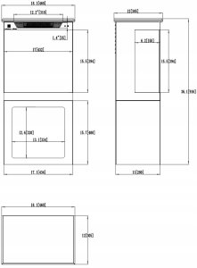 Aflamo Wkład TOWER + STOJAK 46, wkład elektryczny LED AFLAMO PLUS z DŹWIĘKIEM 2