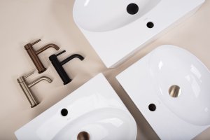 Umywalka nablatowa / ścienna Rea Kim 46 3