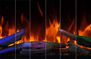 Aflamo Kominek elektryczny MILOS 3D 40 Czarny + DŹWIĘK - 11