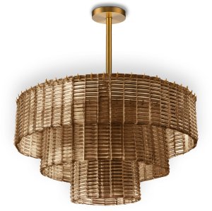 LAMPA SUFITOWA WISZĄCA APP1677-8CP BRĄZOWA 1