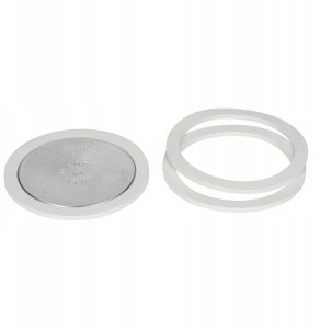 Bialetti - Uszczelka (3 szt.) + sitko do kawiarek aluminiowych 12tz 2
