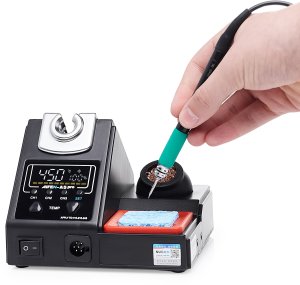 Techrebal Stacja Lutownicza Lutownica Precyzyjna Aifen A5 Pro 120W 9 Grotów C245 C210 C115 Podstawka Czyścik 5