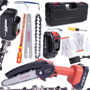 Pilarka Piła Łańcuchowa P06 6" Zestaw w Walizce 2x Bateria 2x Łańcuch 1