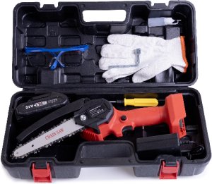 Pilarka Piła Łańcuchowa P06 6" Zestaw w Walizce 2x Bateria 2x Łańcuch 7