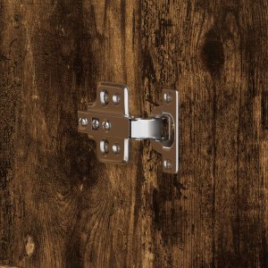 vidaXL Szafka na buty Wędzony Dąb 80x39x180 cm Drewno inżynieryjne 10