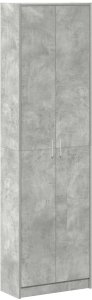 vidaXL Szafa Szara Betonowa 55x25x189 cm z drewna inżynieryjnego 2