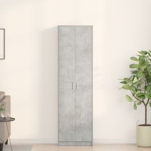vidaXL Szafa Szara Betonowa 55x25x189 cm z drewna inżynieryjnego 4