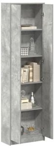 vidaXL Szafa Szara Betonowa 55x25x189 cm z drewna inżynieryjnego 5