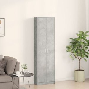 vidaXL Szafa Szara Betonowa 55x25x189 cm z drewna inżynieryjnego 6