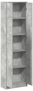 vidaXL Szafa Szara Betonowa 55x25x189 cm z drewna inżynieryjnego 7