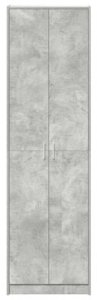 vidaXL Szafa Szara Betonowa 55x25x189 cm z drewna inżynieryjnego 8