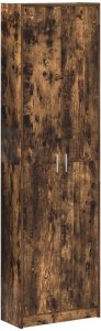 vidaXL Szafa Dymiony Dąb 55x25x189 cm Materiał Drewnopochodny 2